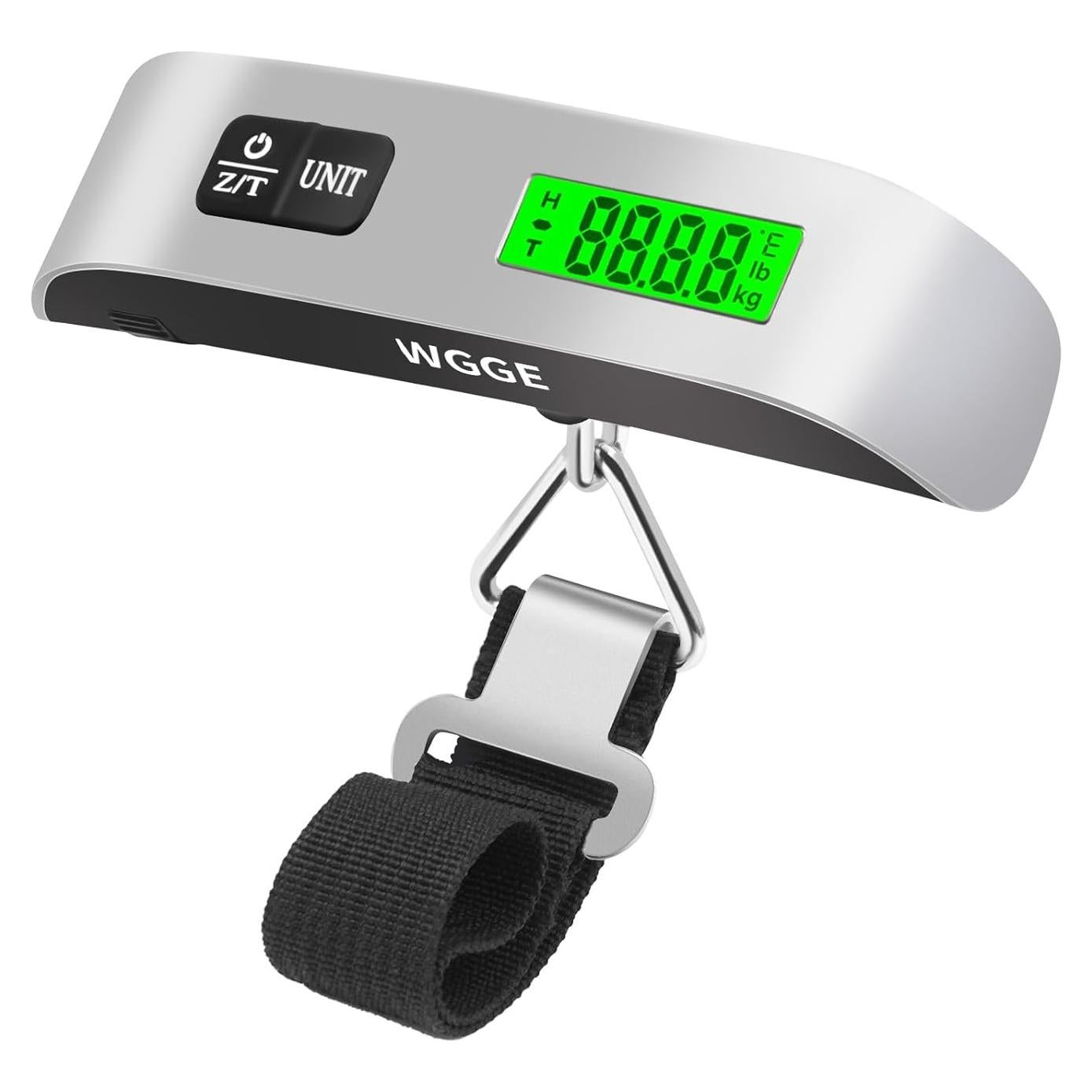 Báscula de Equipaje Digital WGGE 50kg Pantalla LCD Retroiluminada