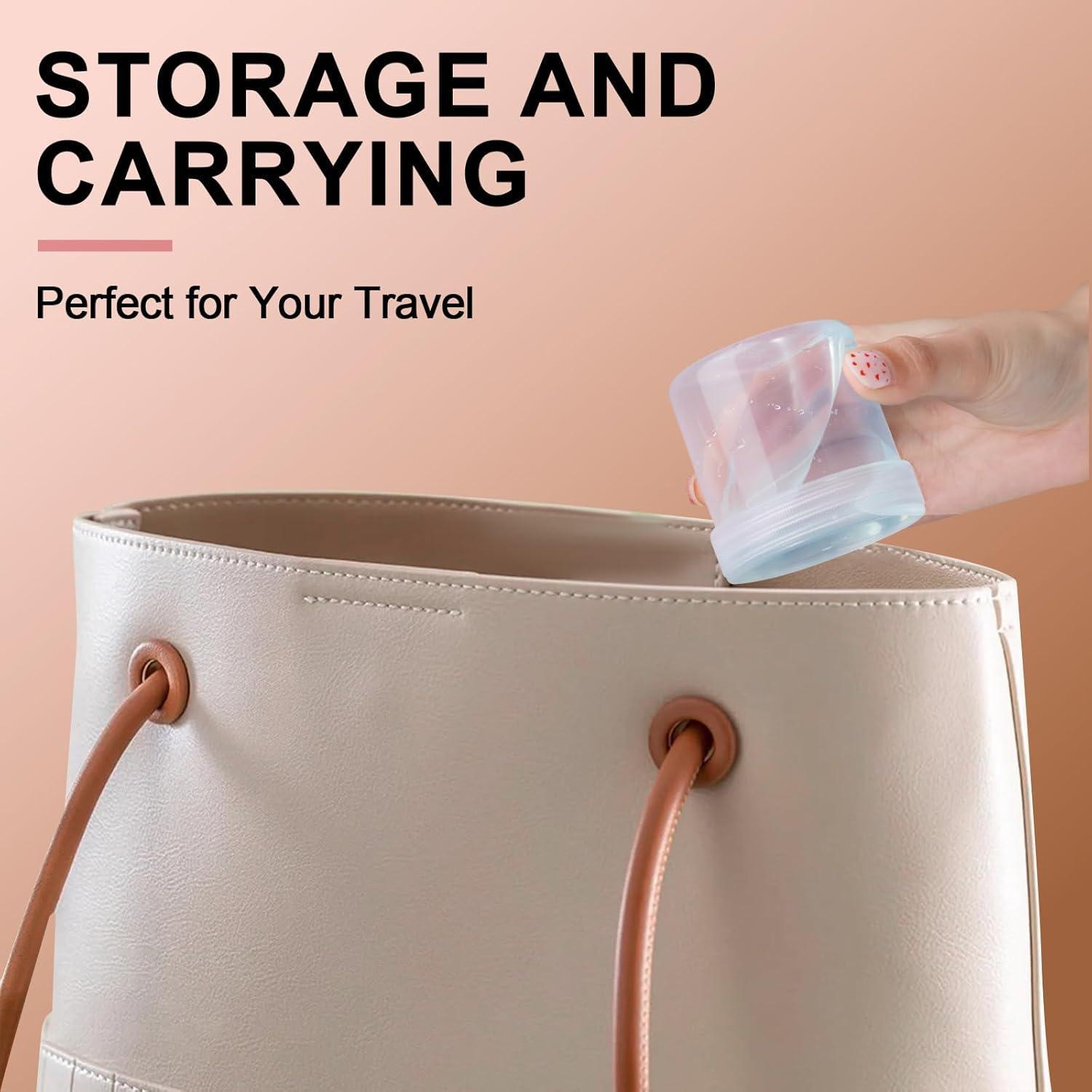 Tarros de Plástico Transparentes UMETASS 3.4 oz - 4 Pcs