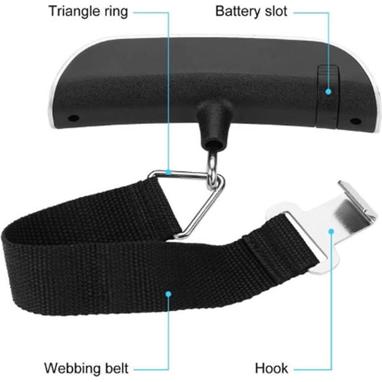 Báscula de Equipaje Yakguizz 49.9 kg Compacta y Ligera