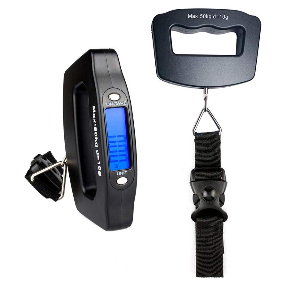 Báscula Digital de Equipaje YAGSUW 50kg Negra Portátil