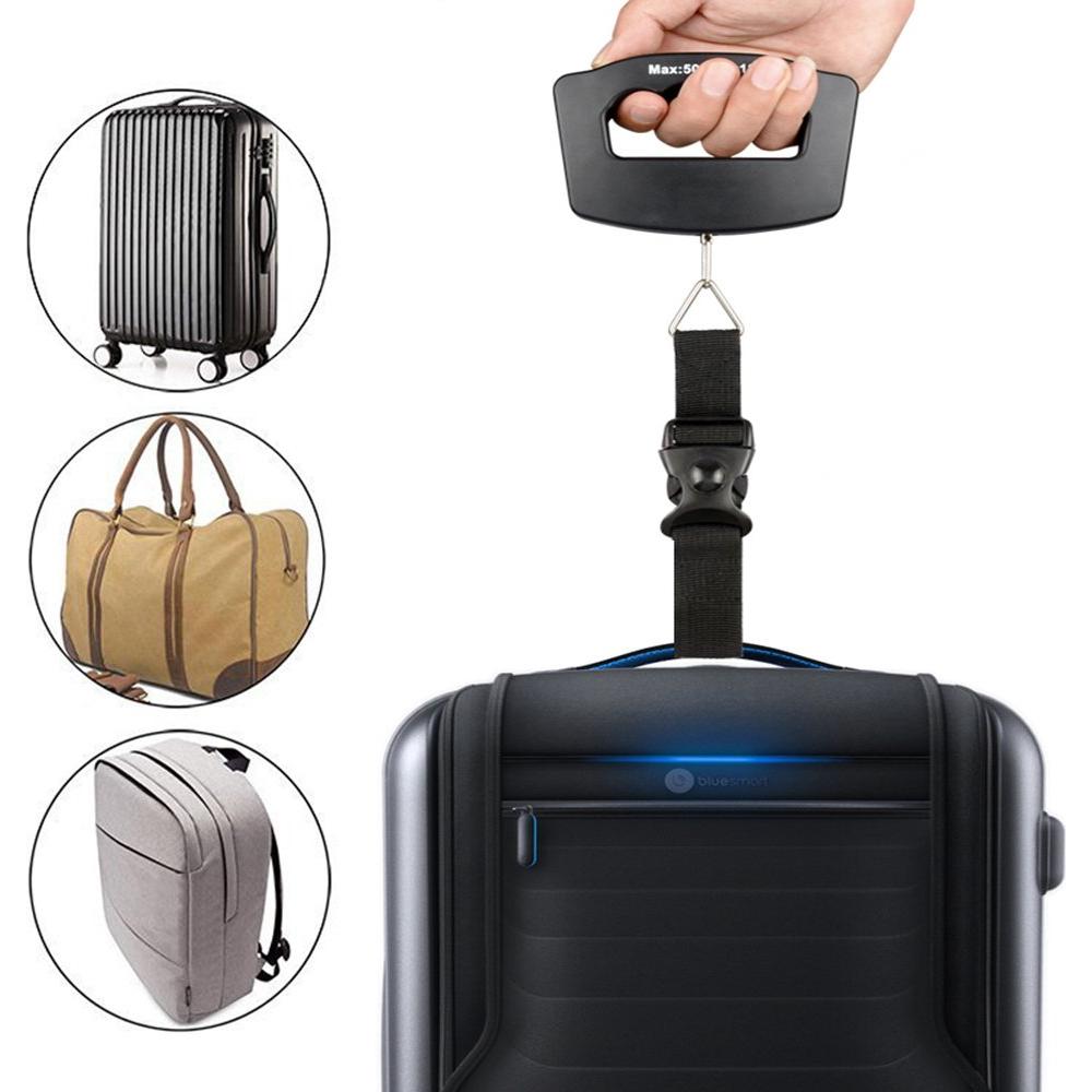 Báscula Digital de Equipaje YAGSUW 50kg Negra Portátil