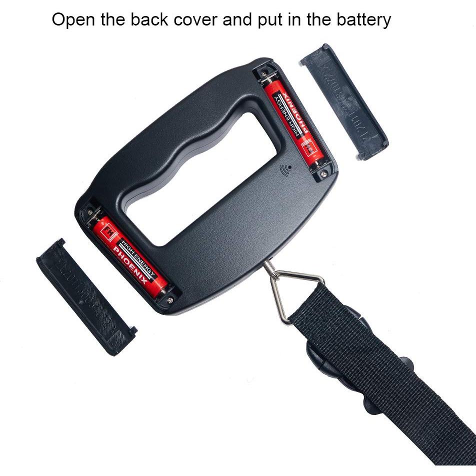 Báscula Digital de Equipaje YAGSUW 50kg Negra Portátil