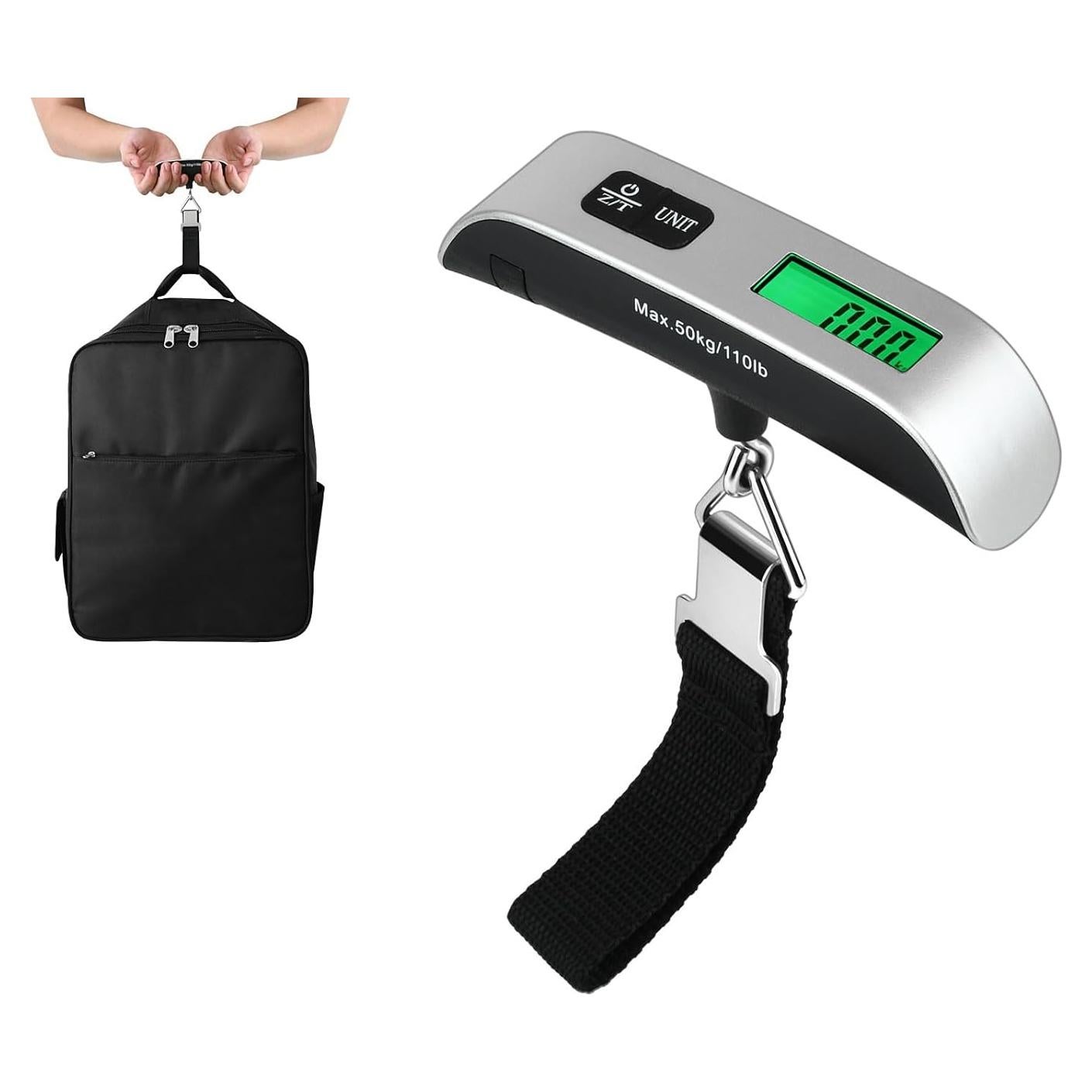 Báscula Digital de Equipaje YCConcept 50 kg con Sensor de Temperatura