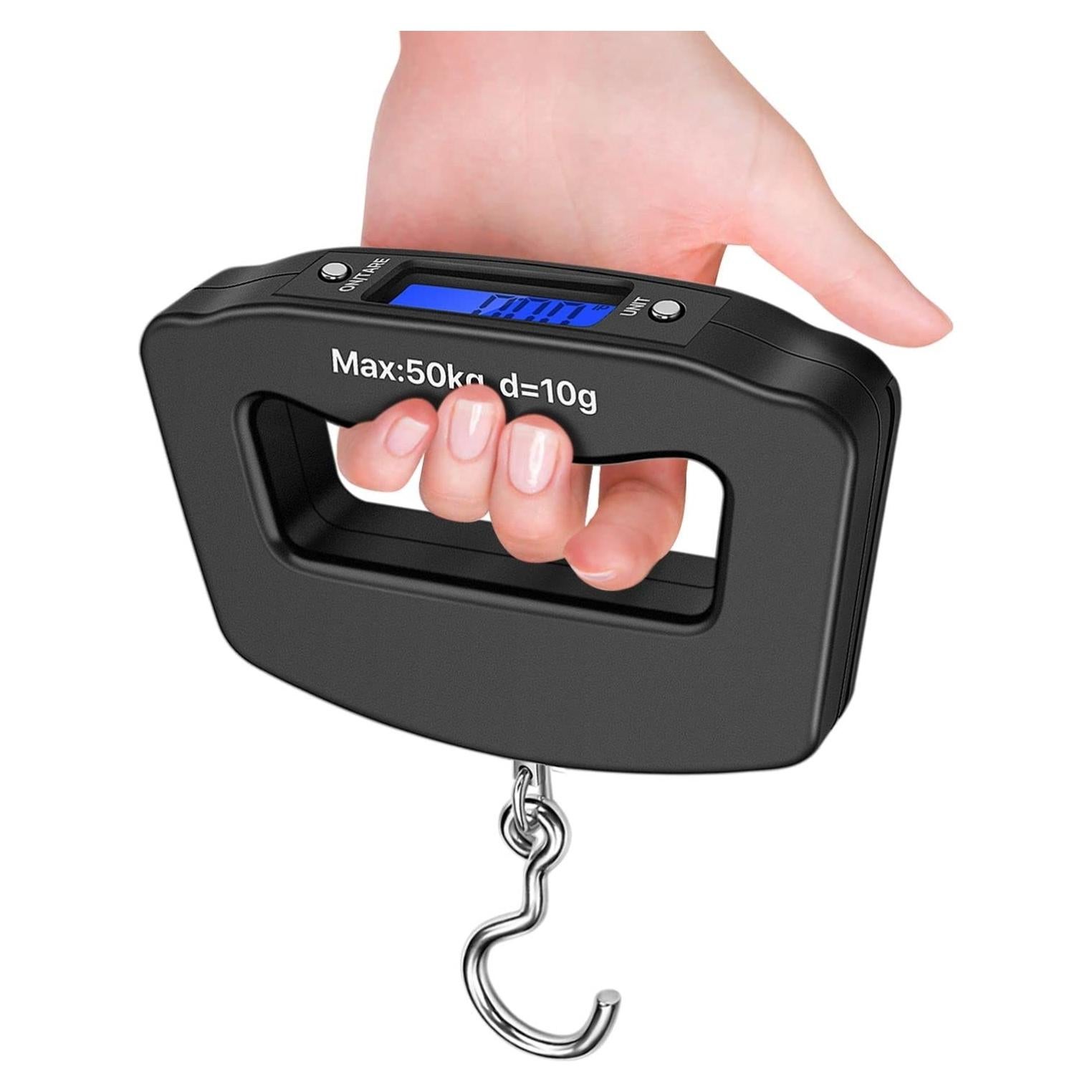 Escala Digital de Equipaje Flexzion 50 Kg Precisión 10g Negra