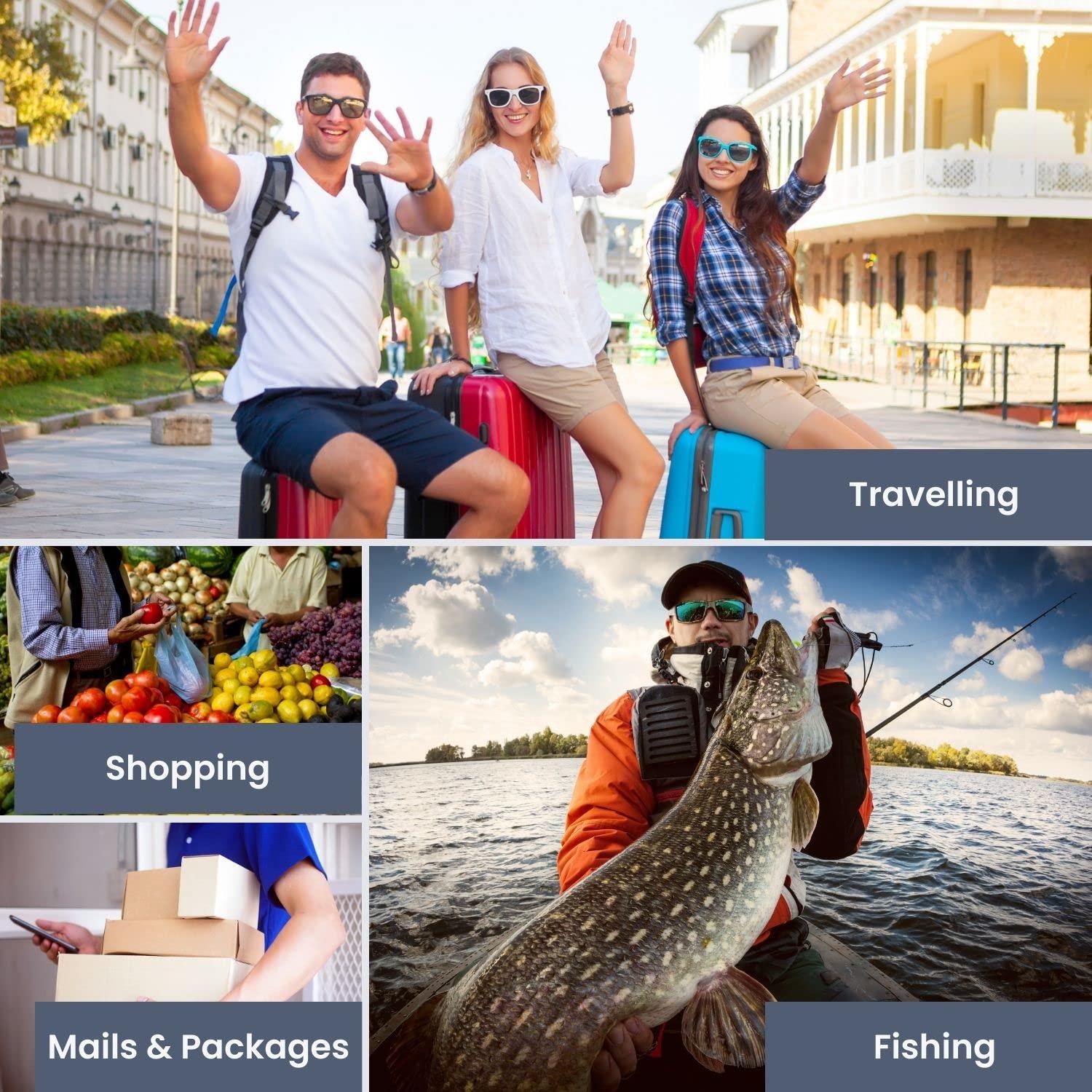 Escala Digital de Equipaje Flexzion 50 Kg Precisión 10g Negra