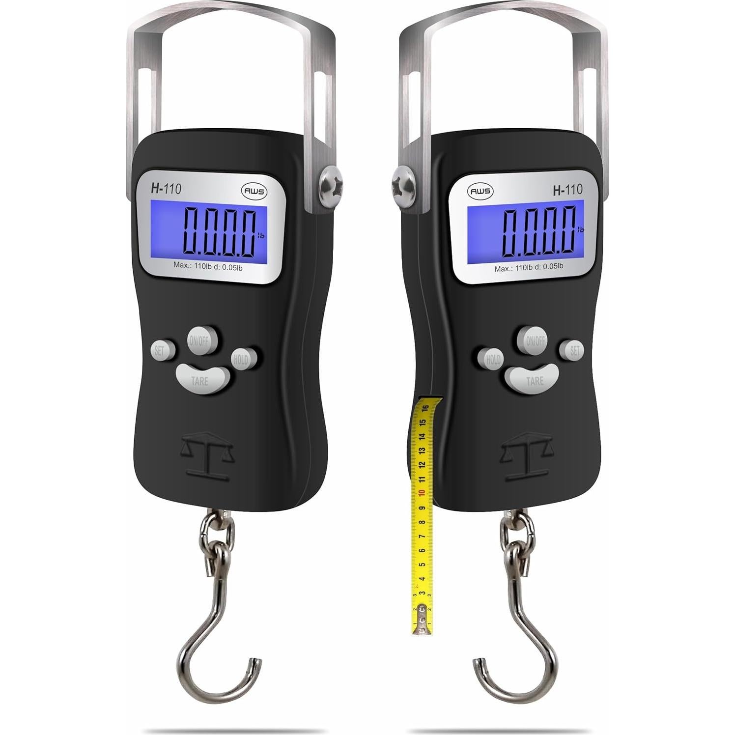 Escala Digital de Equipaje AWS 50kg - Cinta Métrica y Pantalla LCD