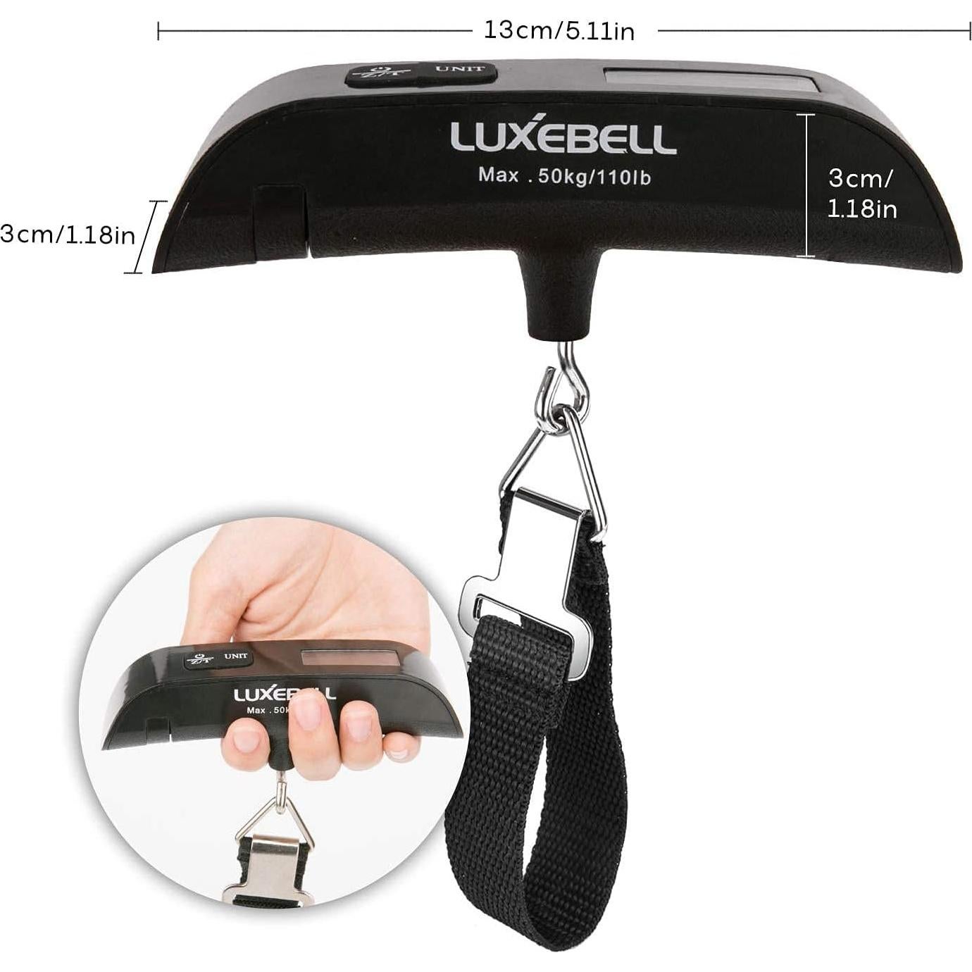 Balanza de Equipaje Digital Luxebell 50kg con Sensor de Temperatura