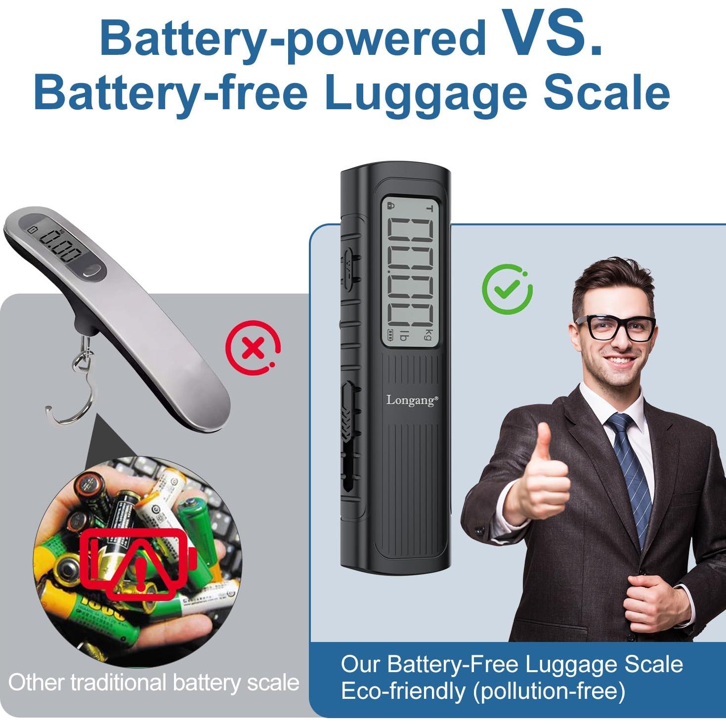 Báscula de Equipaje Digital Sin Batería Longang 50kg