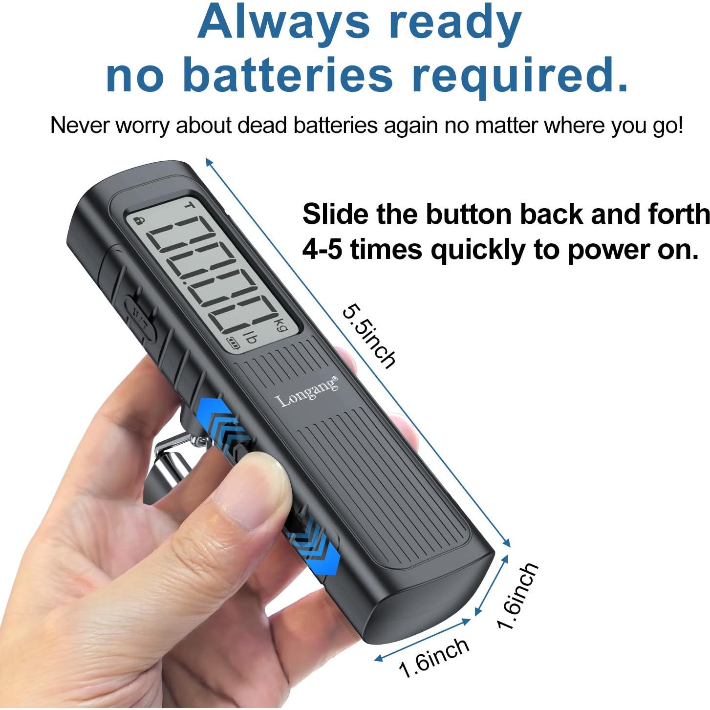 Báscula de Equipaje Digital Sin Batería Longang 50kg