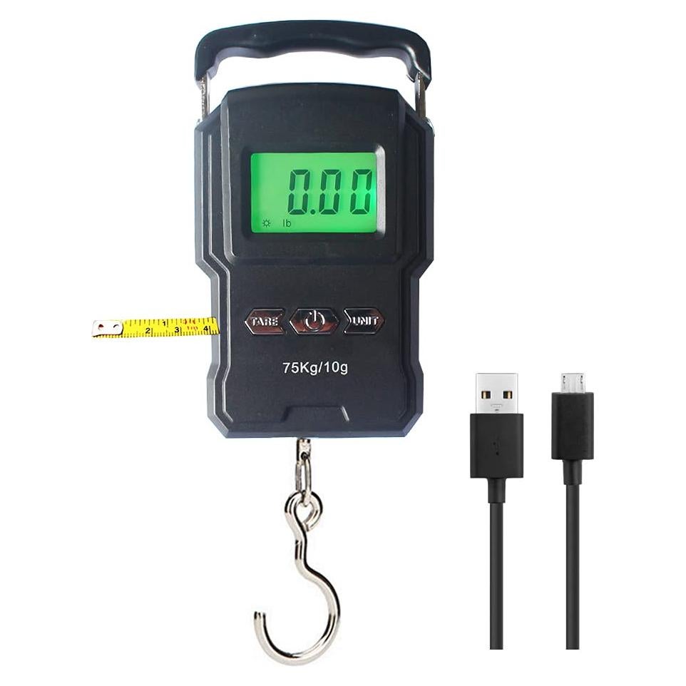 Báscula de Equipaje Digital YYGJ A27 75kg con Cinta Métrica