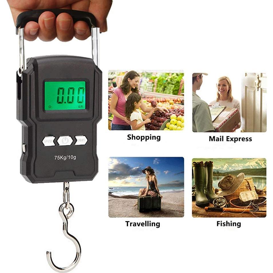 Báscula de Equipaje Digital YYGJ A27 75kg con Cinta Métrica