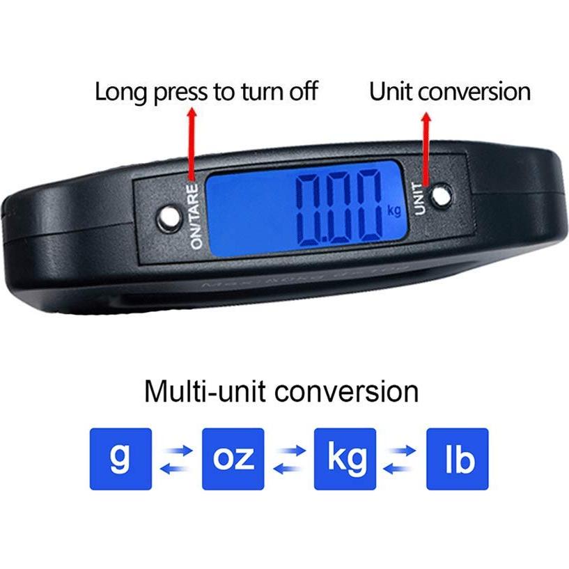 Báscula Digital de Equipaje Portátil YYGJ 50Kg Negra