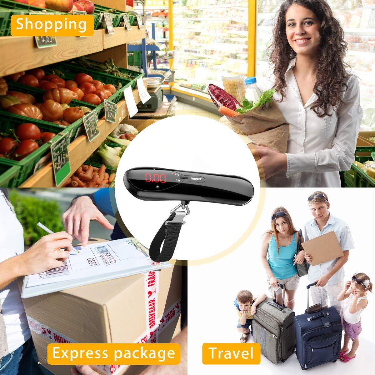 Báscula Digital de Equipaje HaetFire 50kg LCD Retroiluminada