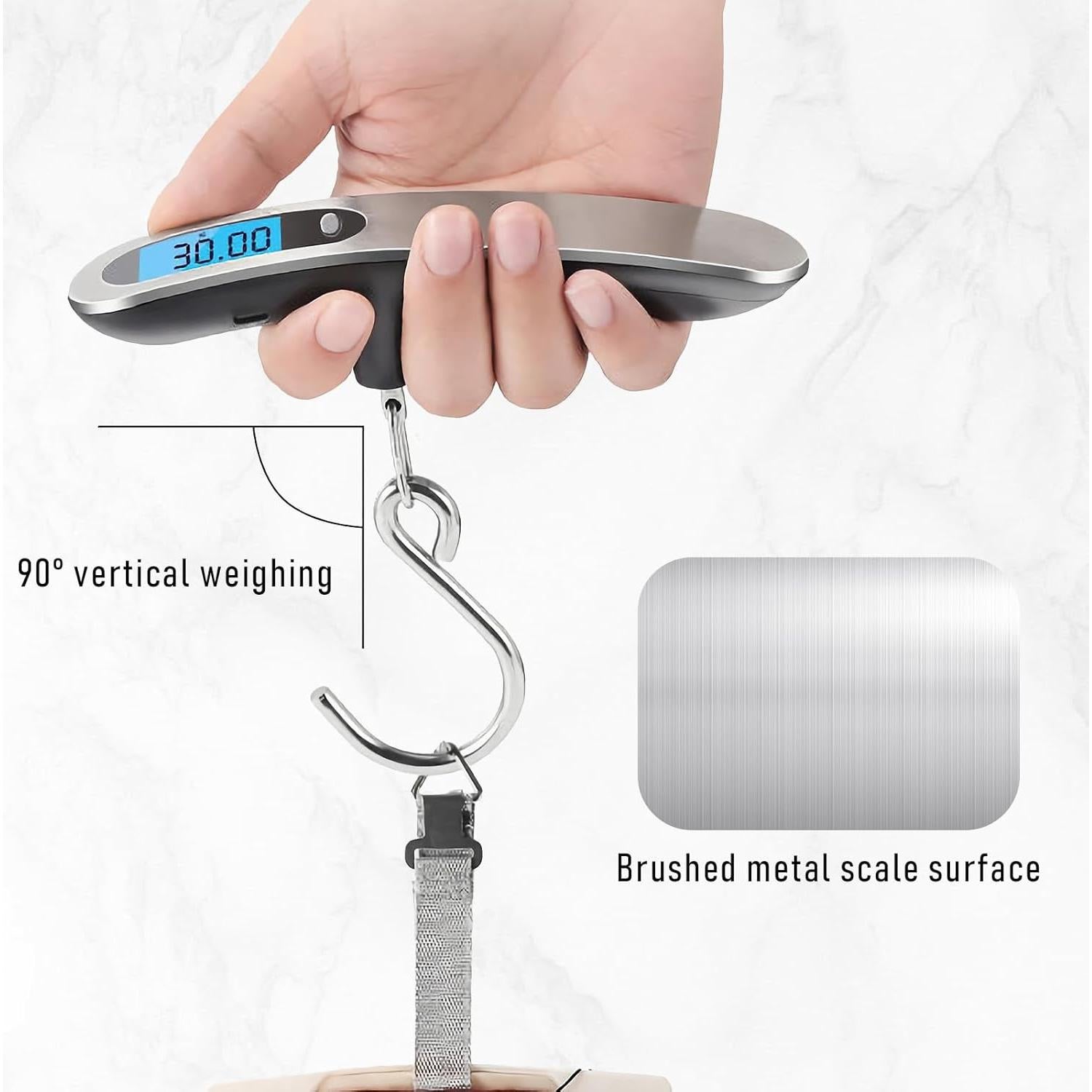 Báscula Digital de Equipaje Casbomy 2.0 USB 50kg Portátil