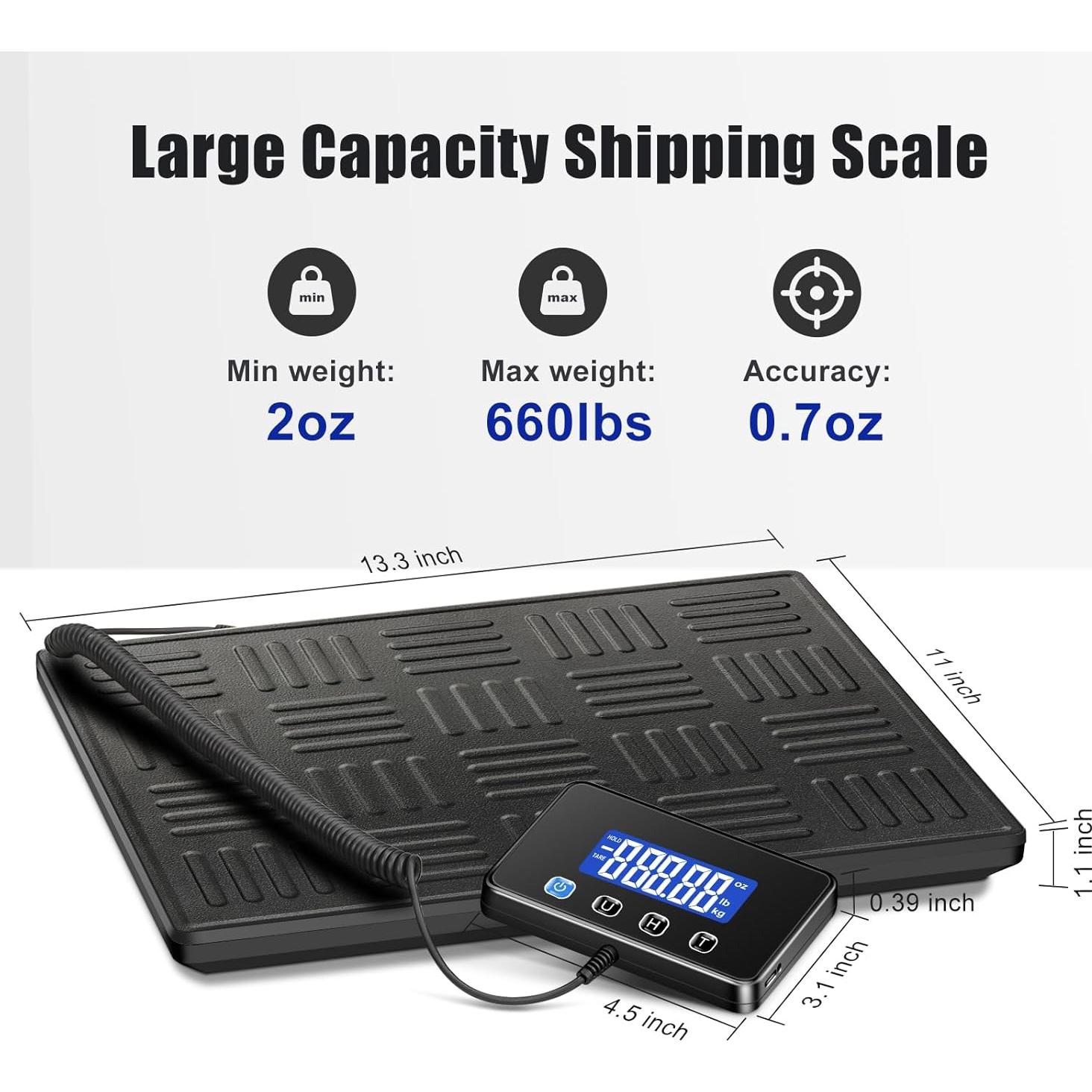 Báscula Digital de Envío KUAIVO P5H 300kg Alta Precisión