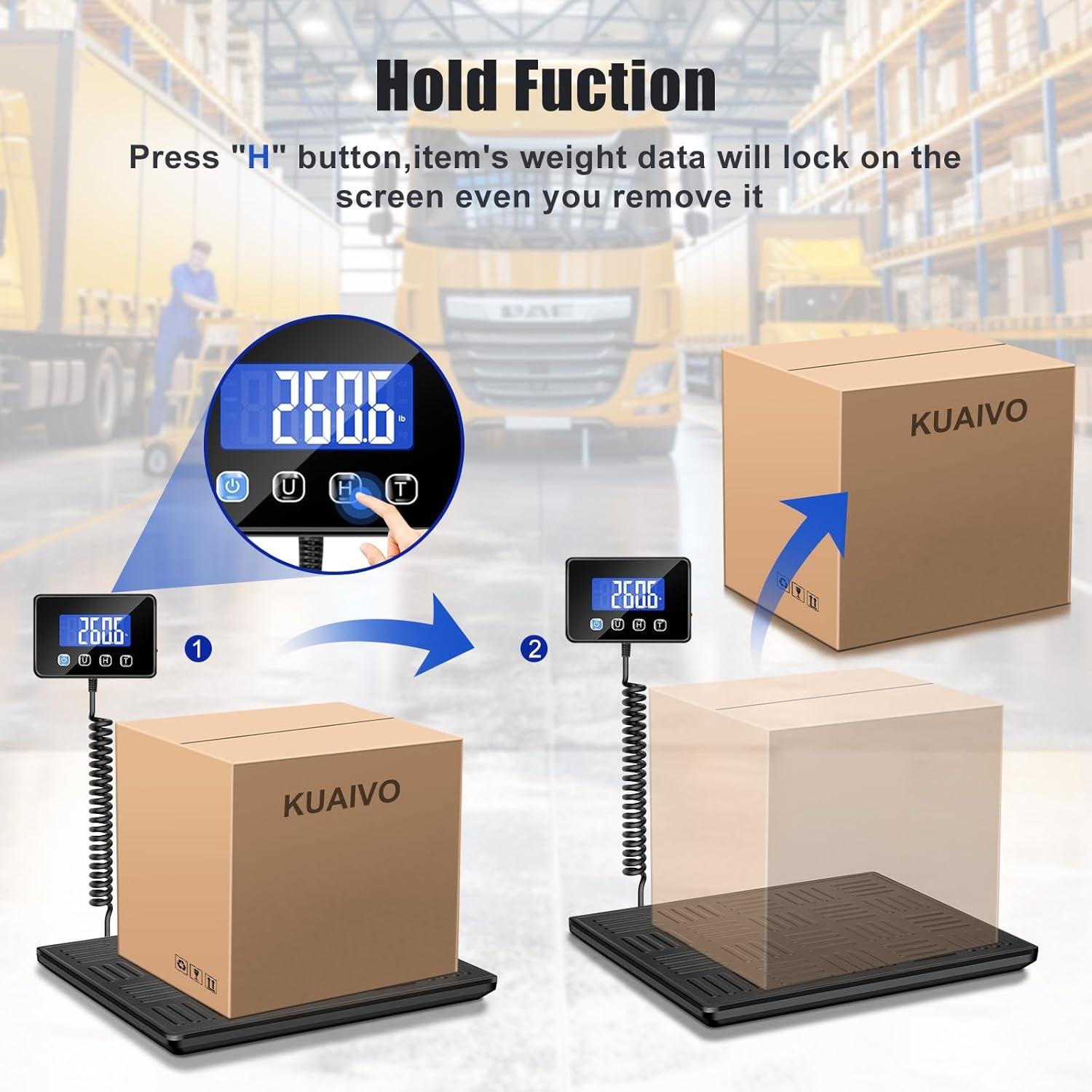 Báscula Digital de Envío KUAIVO P5H 300kg Alta Precisión