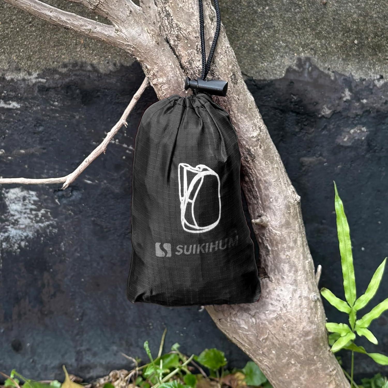 Mochila Plegable de Senderismo 20L SUIKIHUM Negra Ligera