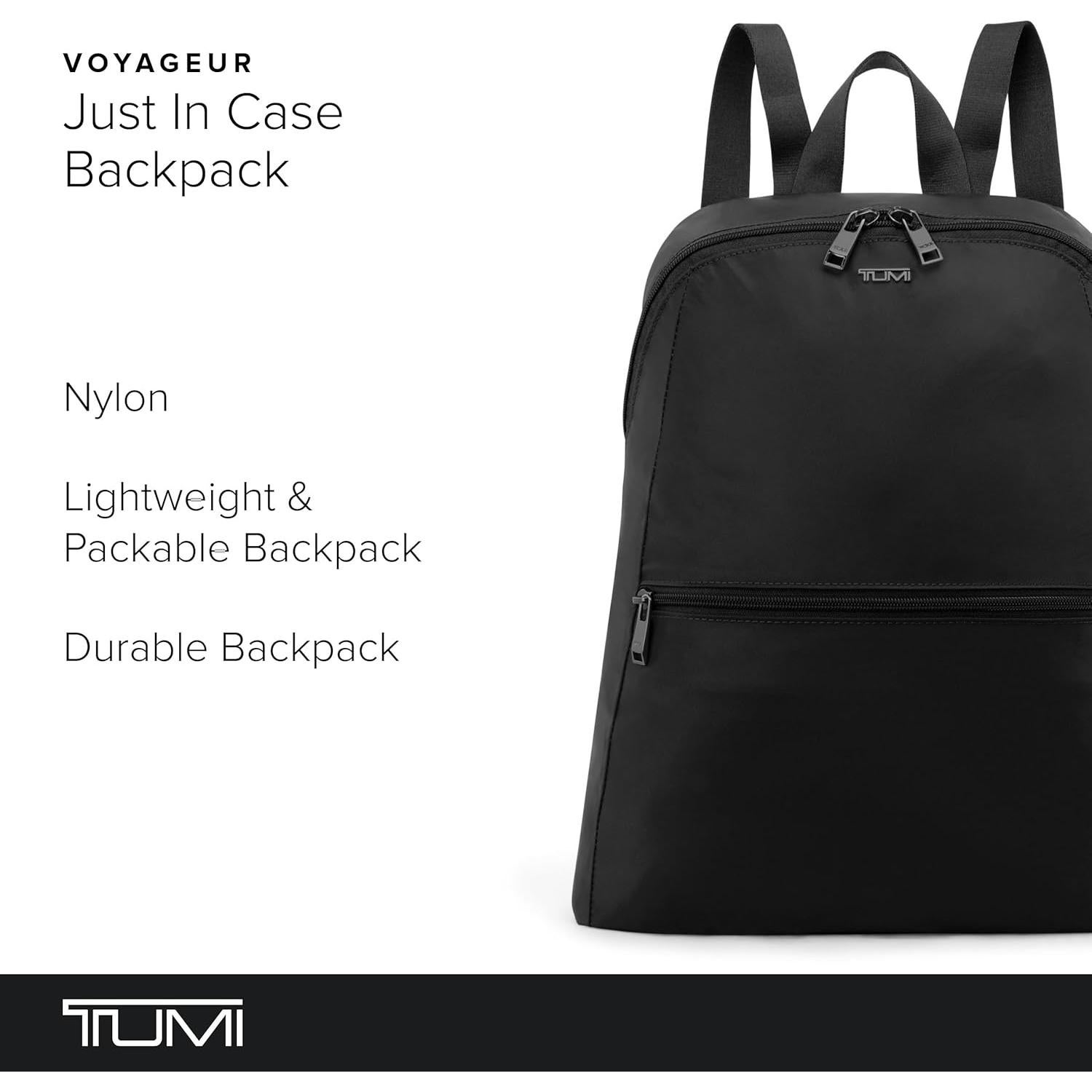 Mochila Plegable TUMI Just In Case Negra 39.5x31x11.5 cm