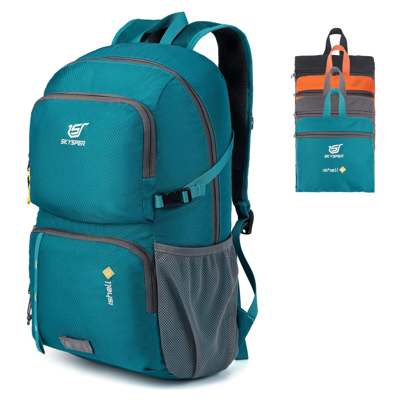 Mochila Plegable Ligera SKYSPER ISHELL30 30L Impermeable