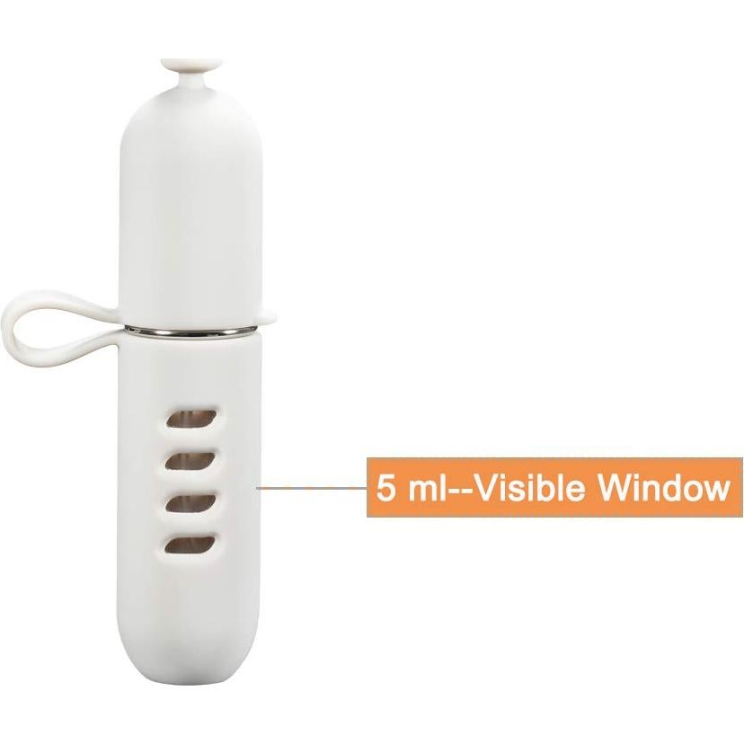 Atomizador de Perfume Rellenable Yeejok 5ml Aprobado TSA Blanco