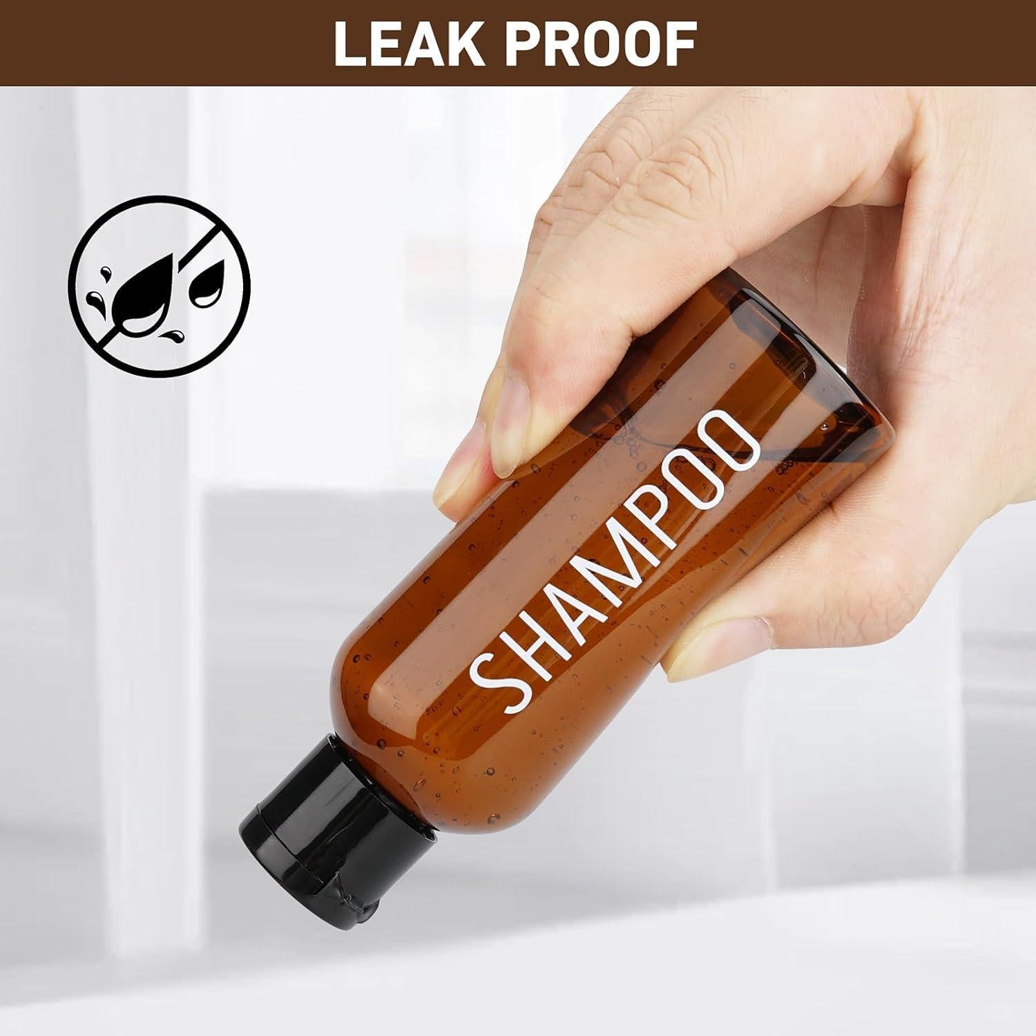 Botellas de Viaje 4 Pack Wowang 100ml Aprobadas por TSA