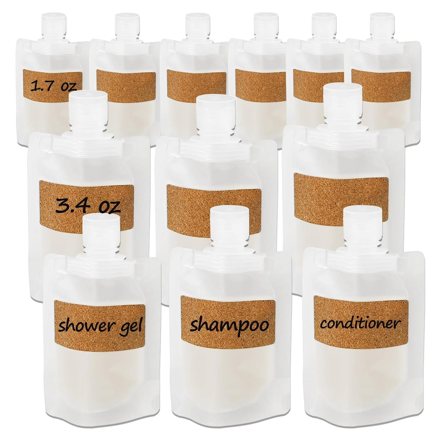 Bolsas de Viaje Reutilizables TailaiMei 12 Piezas 50.7/100.5 ml