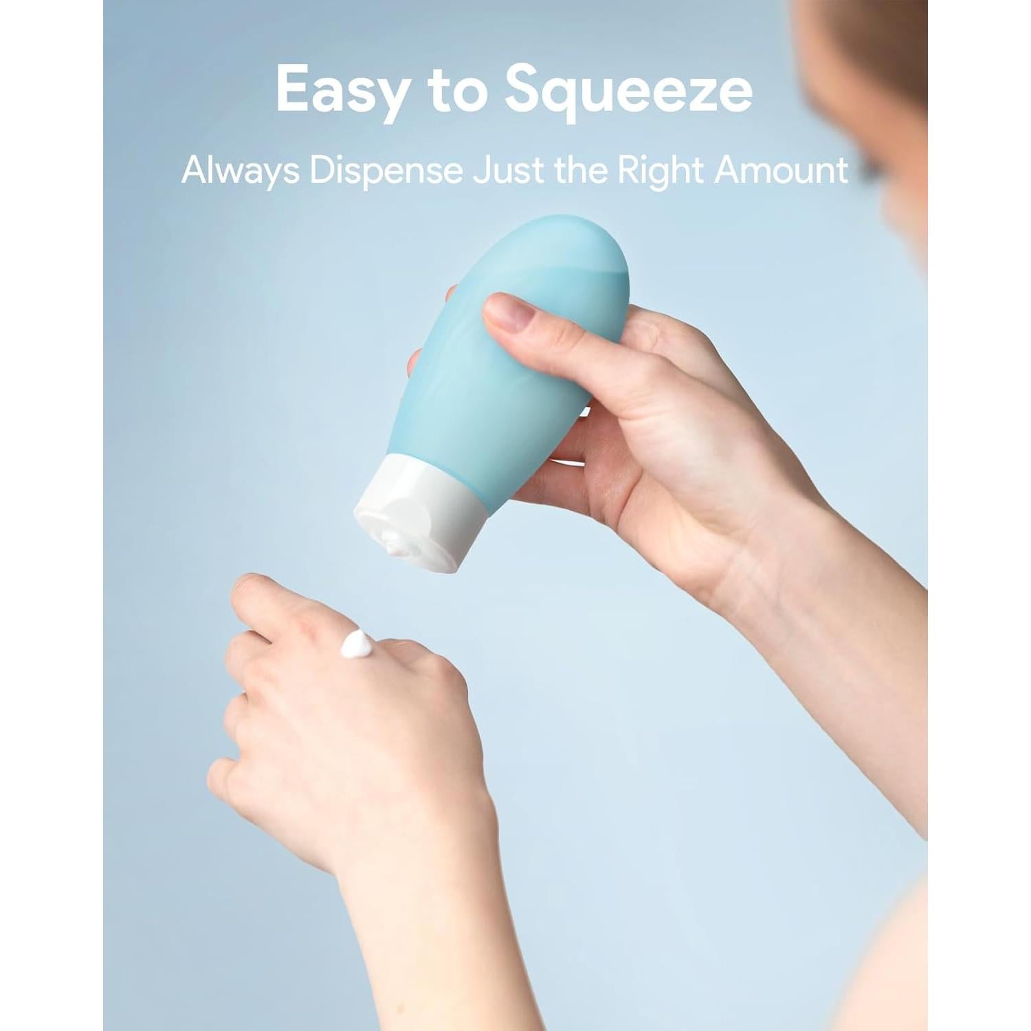 Botellas de Aseo de Viaje Lotour 4 Pack 60ml Aprobadas TSA