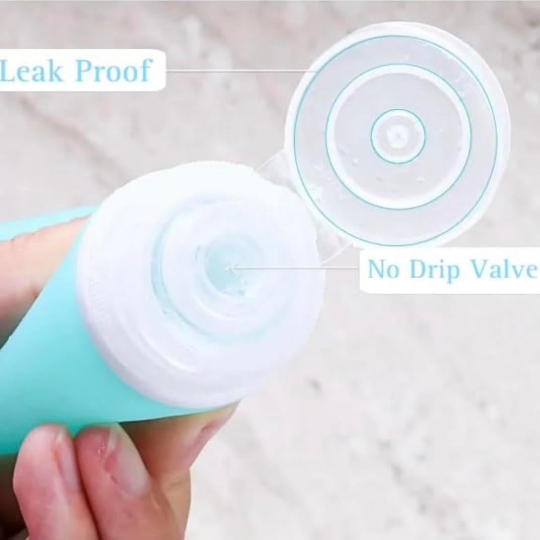 Botellas de Viaje Silicona Genérica 4 Unidades 88.7ml Aprobadas TSA