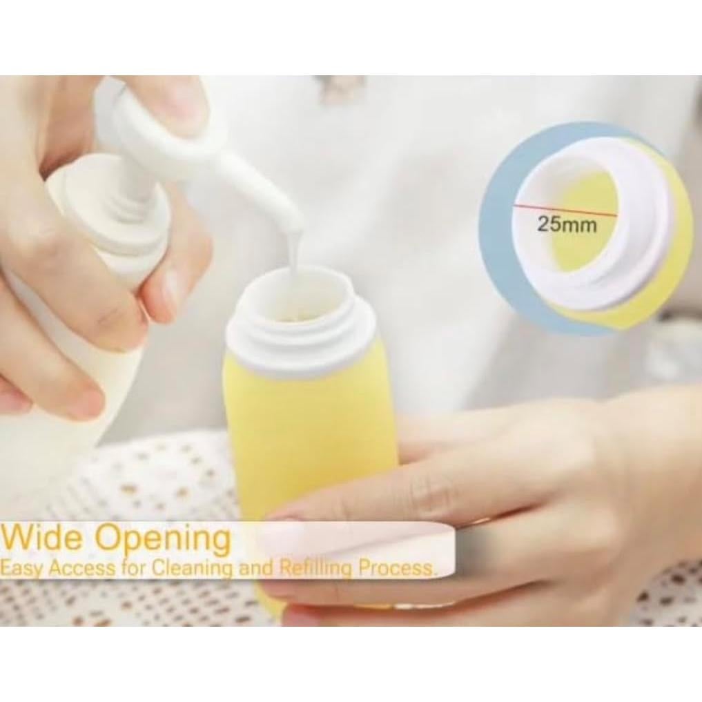 Botellas de Viaje Silicona Genérica 4 Unidades 88.7ml Aprobadas TSA