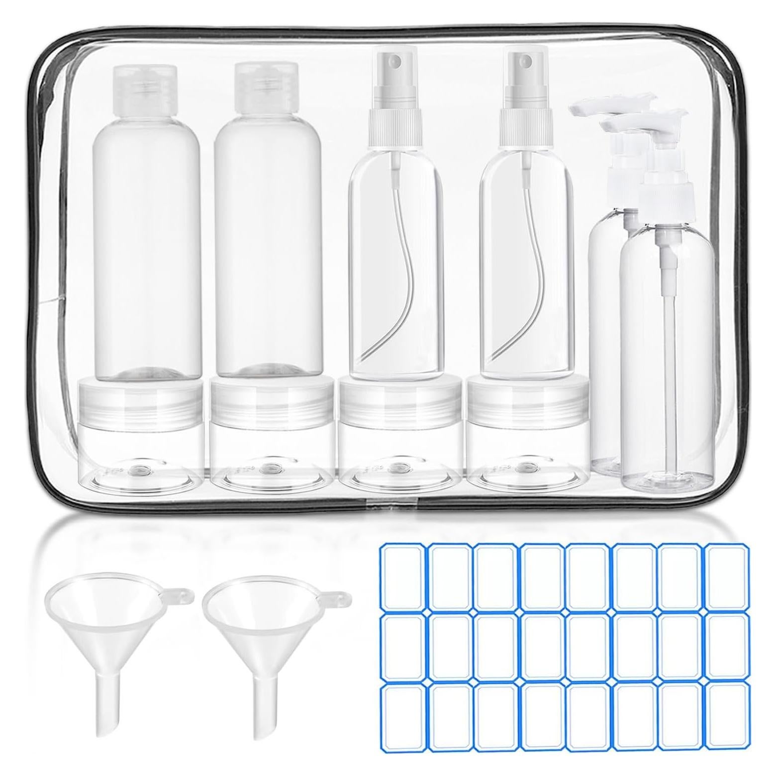 Pack de 14 Botellas de Viaje DTDNZKN Aprobadas por TSA