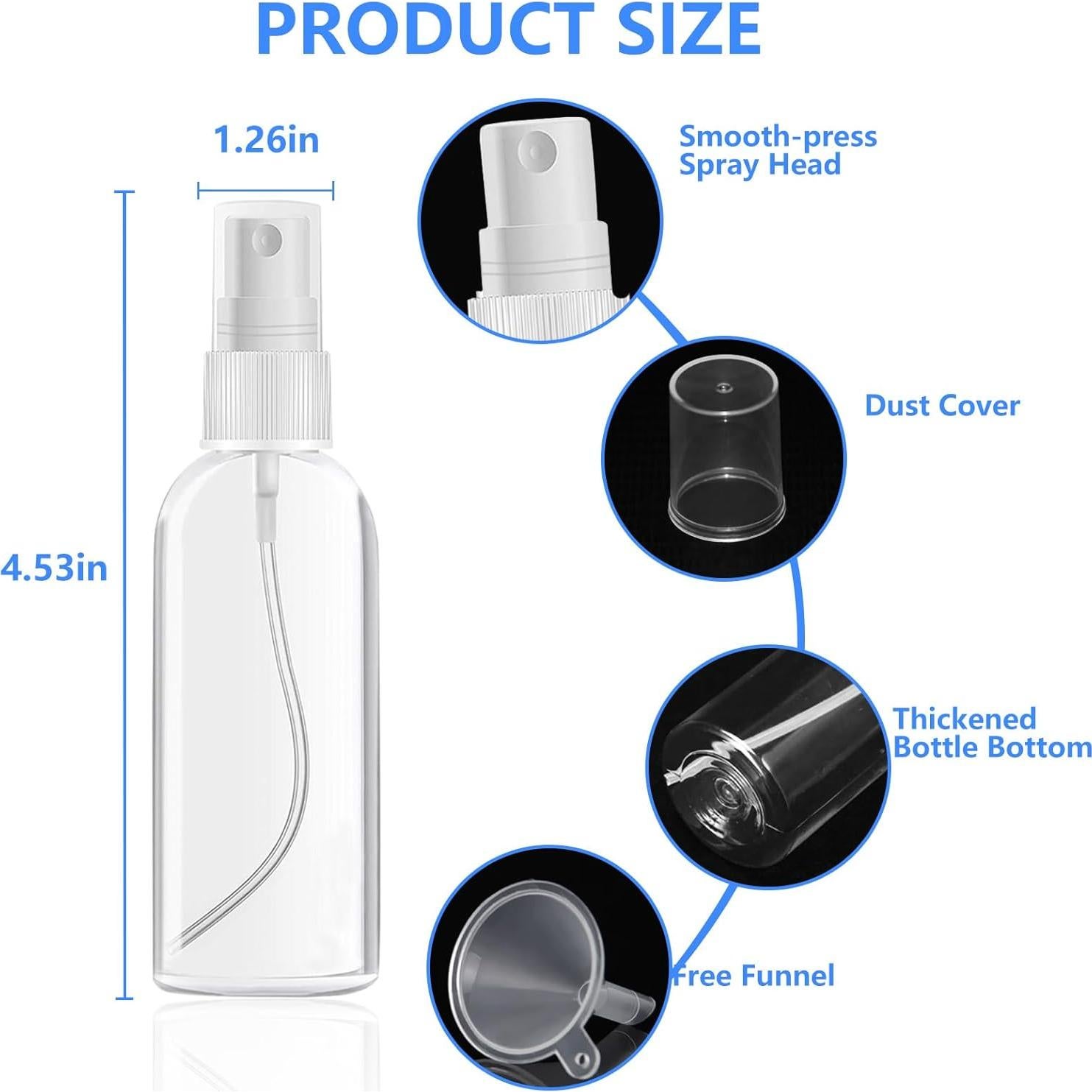 Pack de 14 Botellas de Viaje DTDNZKN Aprobadas por TSA