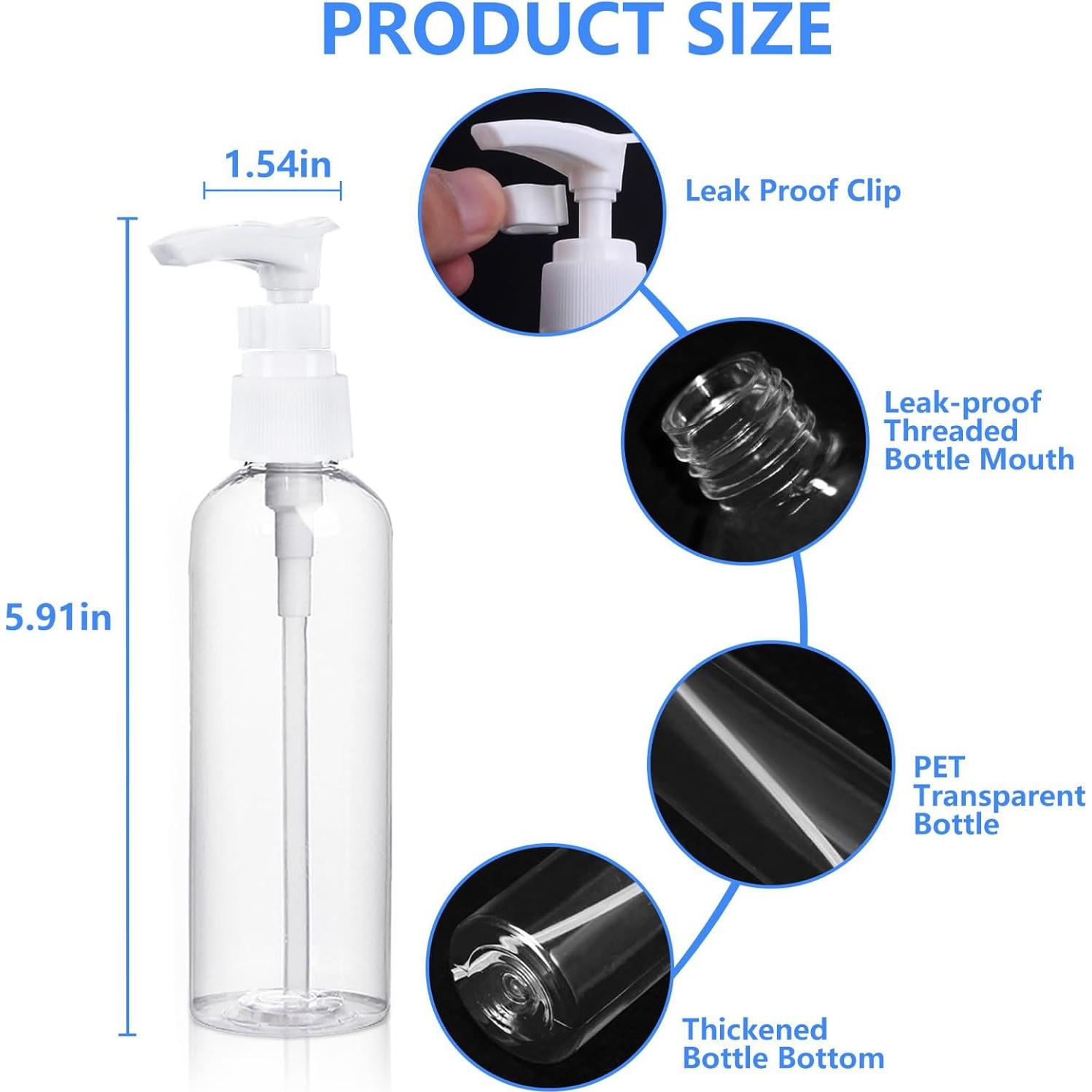 Pack de 14 Botellas de Viaje DTDNZKN Aprobadas por TSA