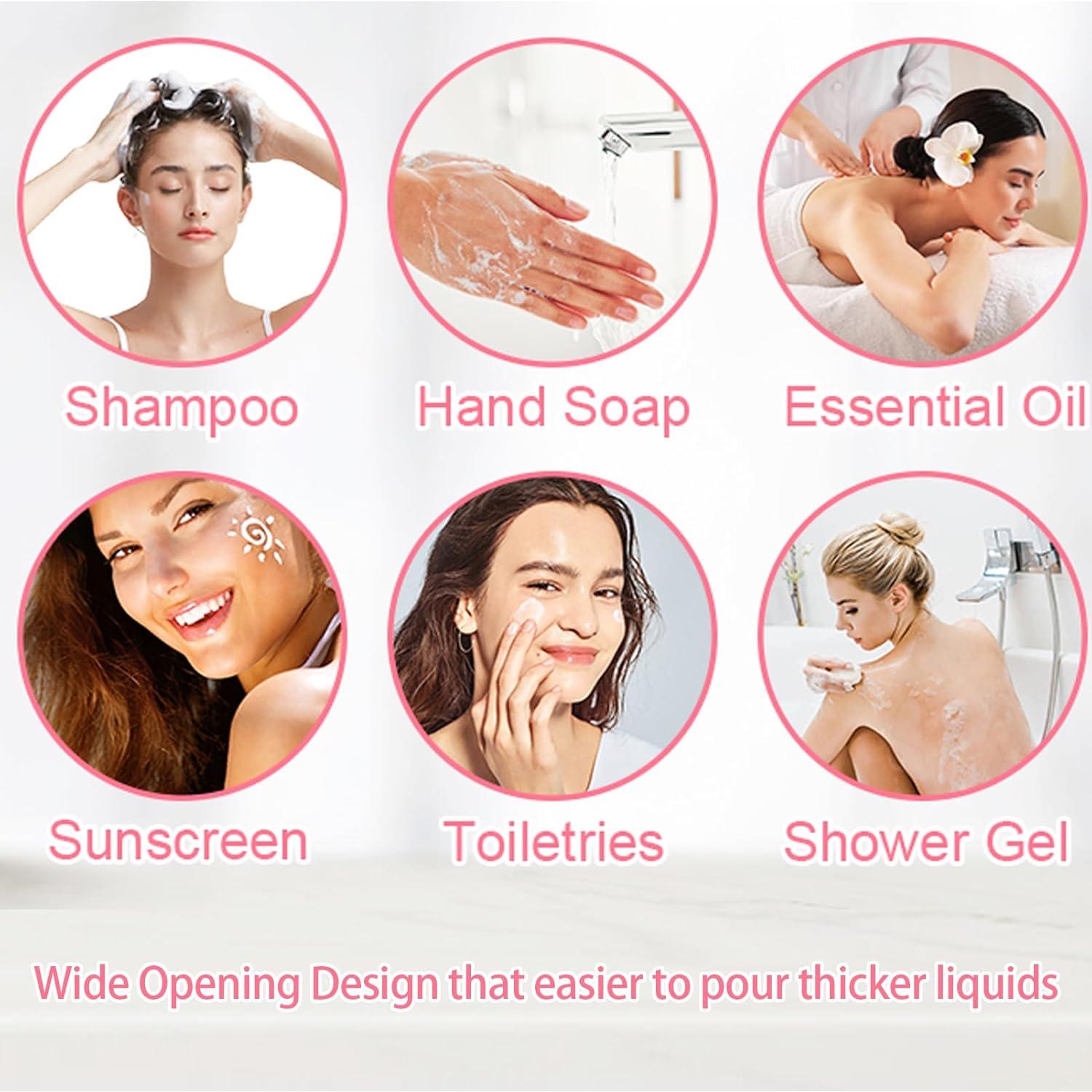 Botellas de Viaje Toplive 3 Piezas Silicona A prueba de Fugas