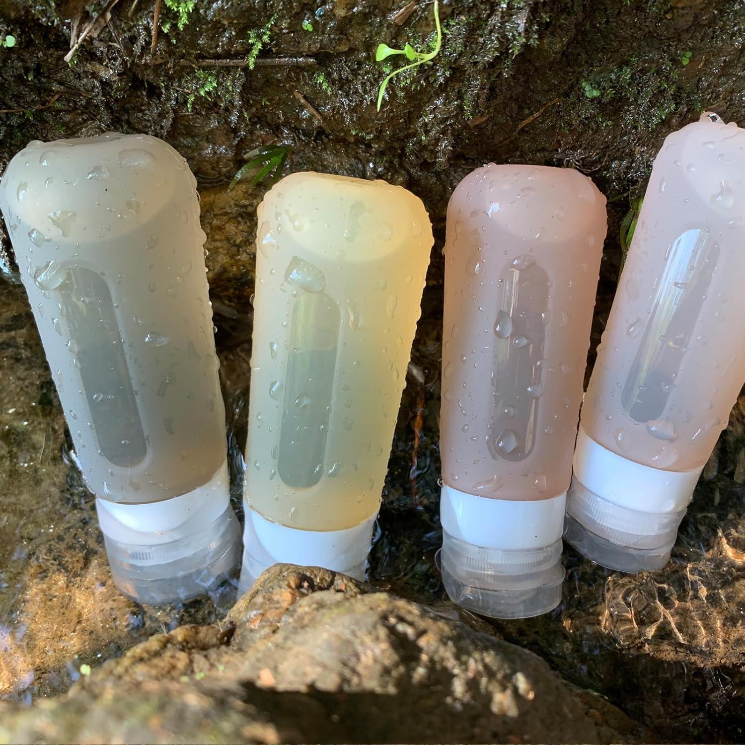 Botellas de viaje CAMPWOLF 85ml a prueba de fugas Albaricoque