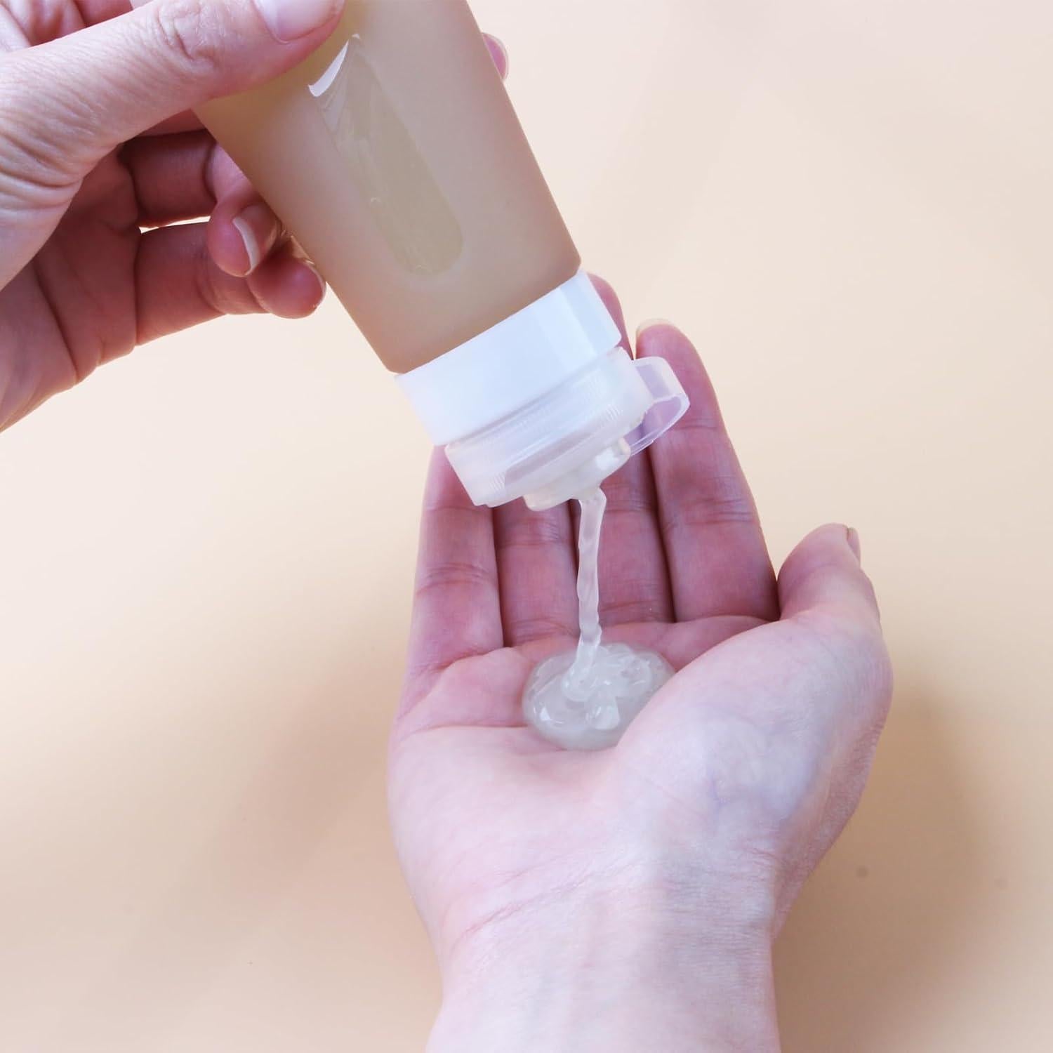 Botellas de viaje CAMPWOLF 85ml a prueba de fugas Albaricoque