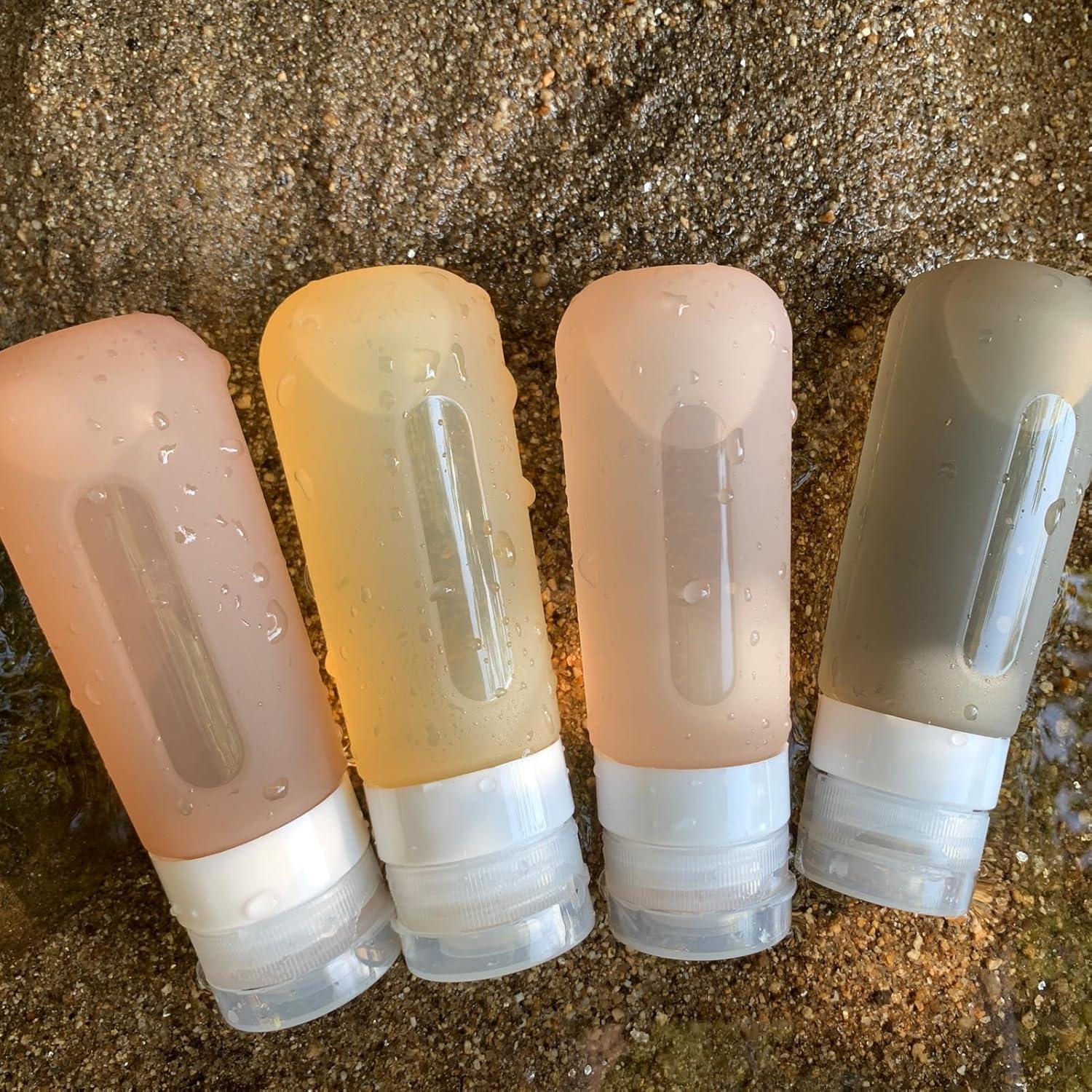 Botellas de viaje CAMPWOLF 85ml a prueba de fugas Albaricoque