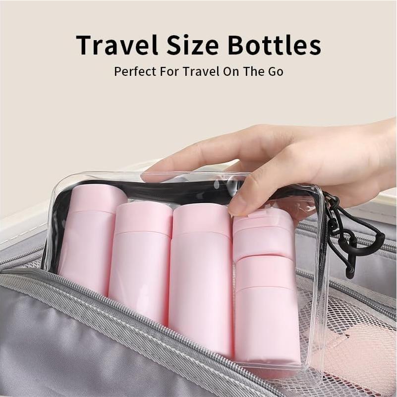 5 Botellas de Viaje Reutilizables Sprigold Aprobadas por TSA