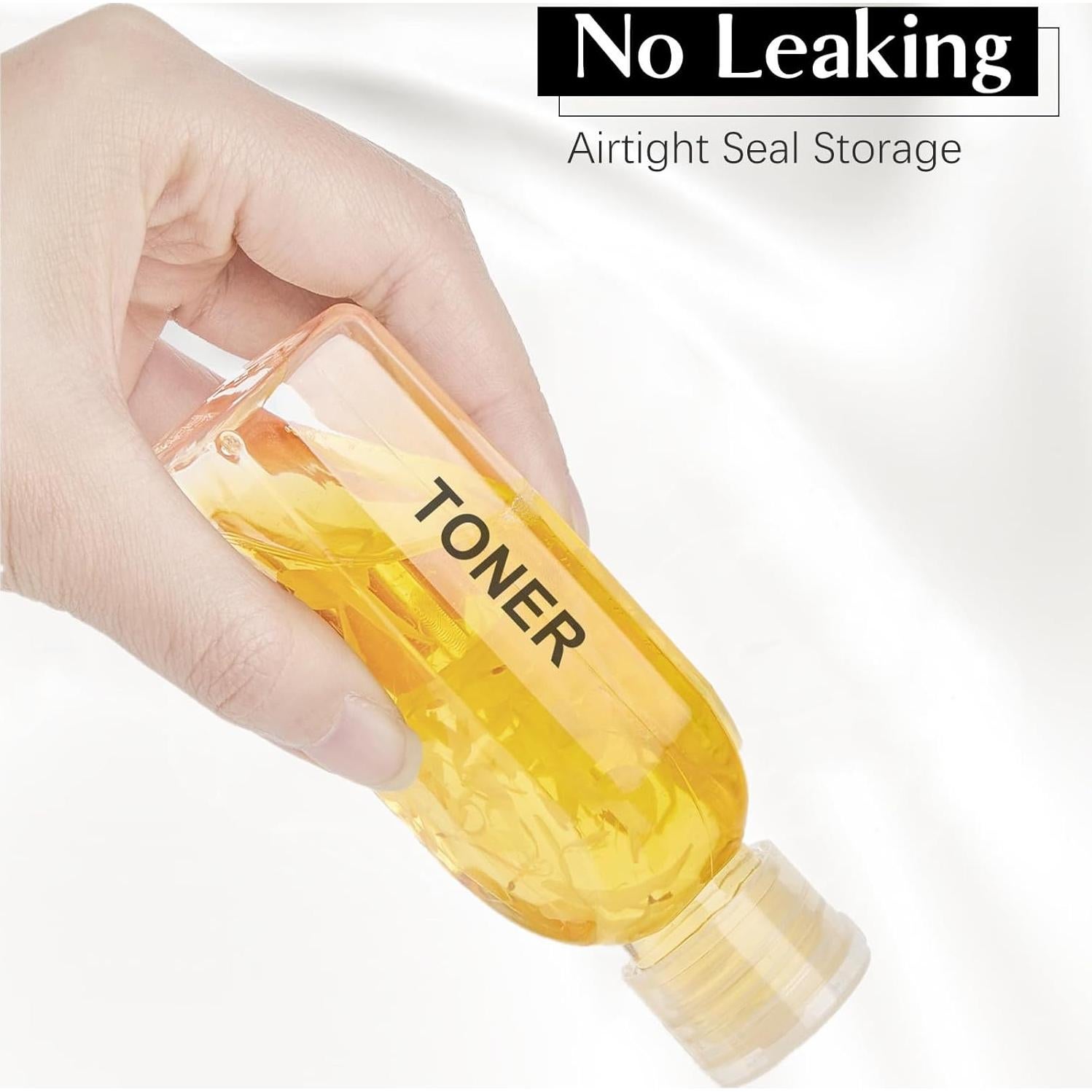 Botellas de Viaje TUZAZO 100ml 6 Pack Aprobadas por TSA