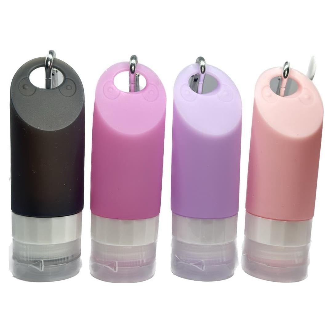 Botellas de Viaje de Silicona KESH STORE 4 Pack 58ml A Prueba de Fugas