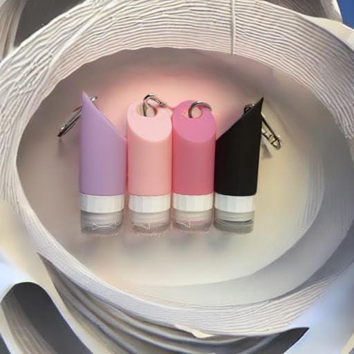 Botellas de Viaje de Silicona KESH STORE 4 Pack 58ml A Prueba de Fugas