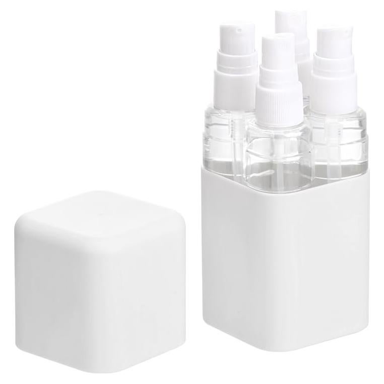 Kit de Botellas de Viaje Kiyza 4-en-1 50ml a Prueba de Fugas