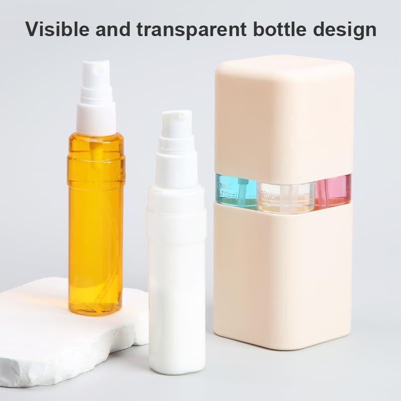 Kit de Botellas de Viaje Kiyza 4-en-1 50ml a Prueba de Fugas