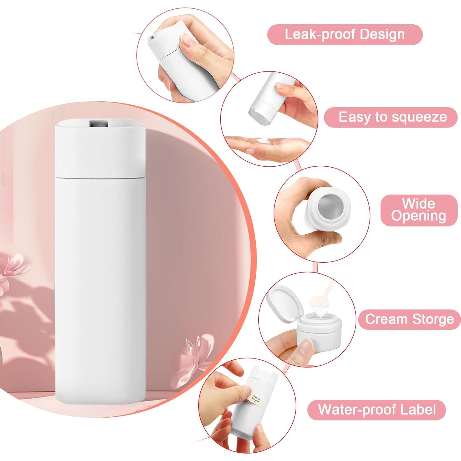 Botellas de Viaje Reutilizables TSA 5pcs - OPO1, A Prueba de Fugas