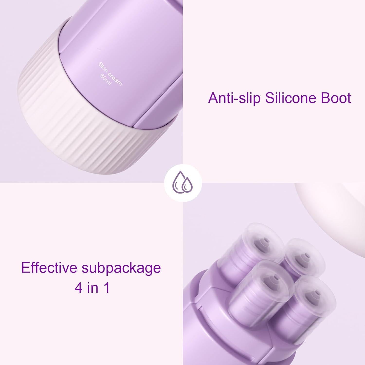 Set de Botellas de Viaje Silicona Occhsouo 60ml Aprobadas TSA