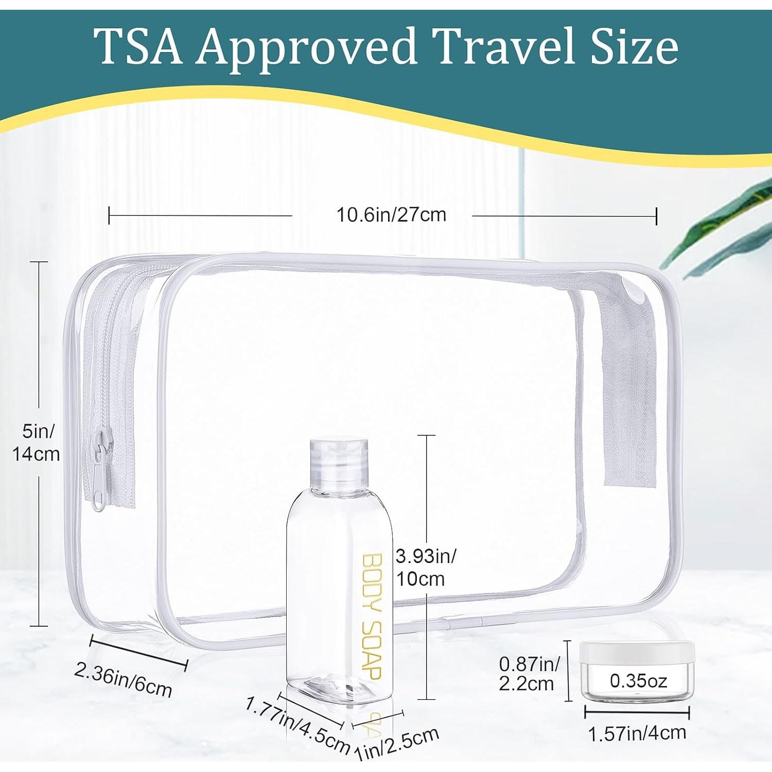 Botellas de Viaje Cosywell 10PCS Aprobadas por TSA 100ml