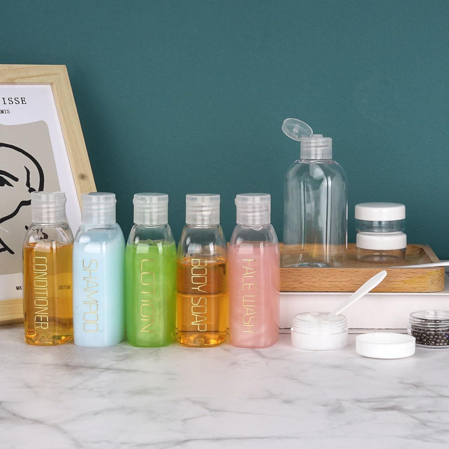 Botellas de Viaje Cosywell 10PCS Aprobadas por TSA 100ml