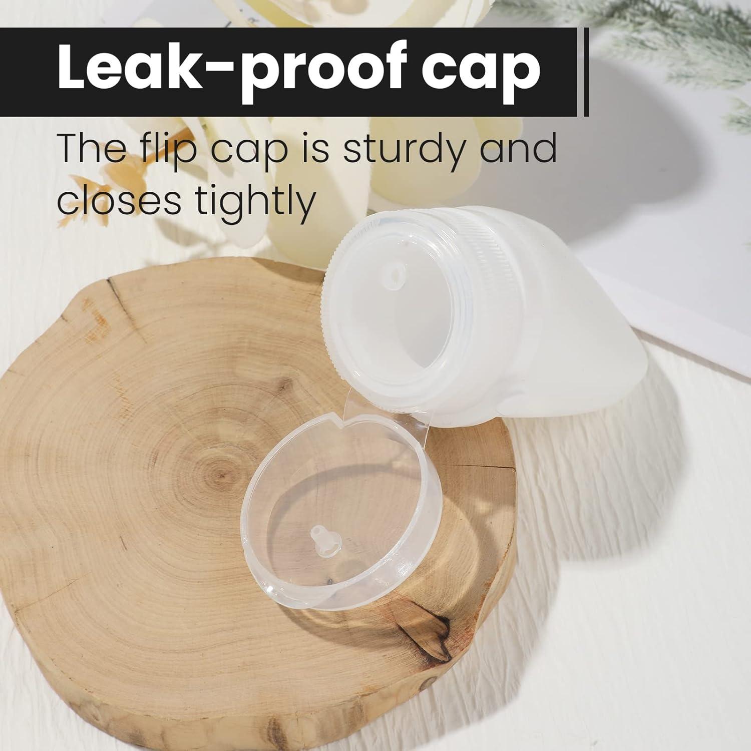 Botellas de Silicona de Viaje RONRONS 1oz A Prueba de Fugas - 4 Piezas