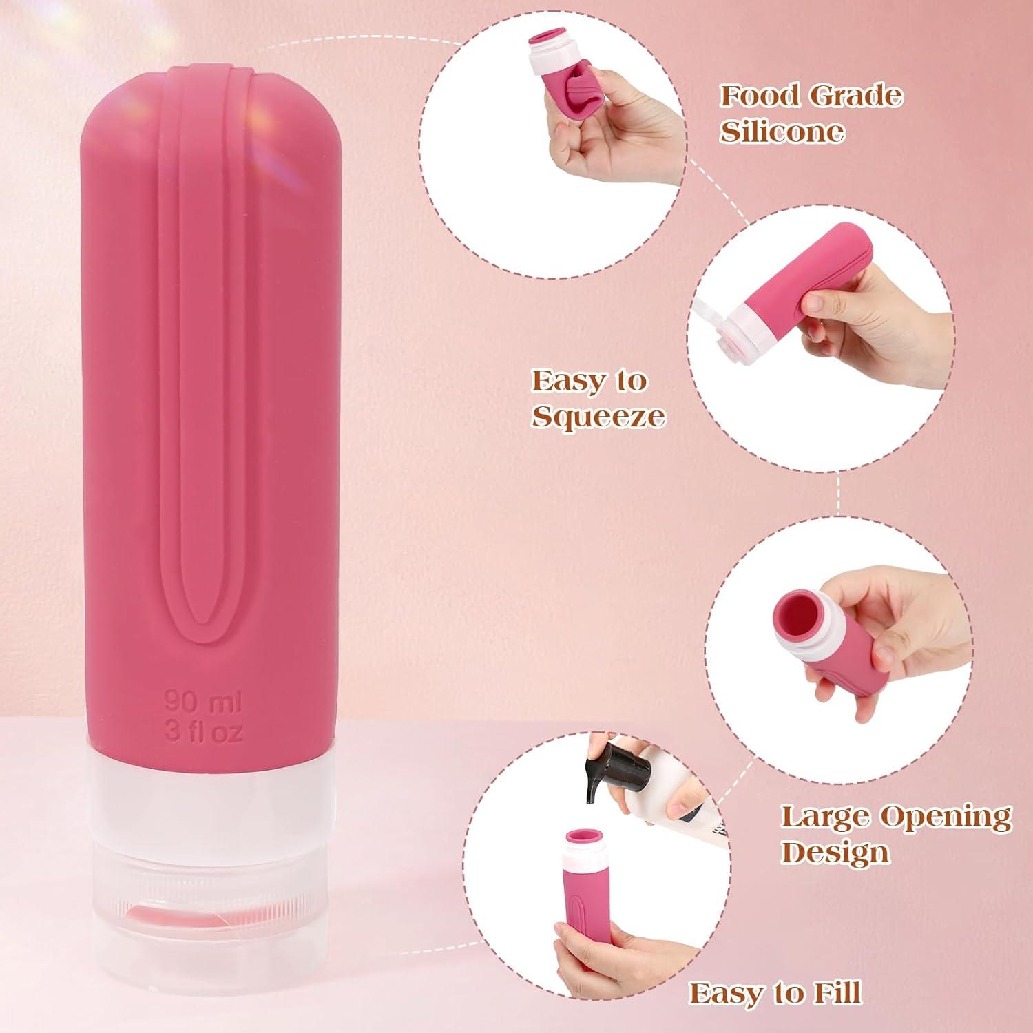 Paquete de 5 Botellas de Viaje LYBHDAFA 88.72 ml A prueba de Fugas