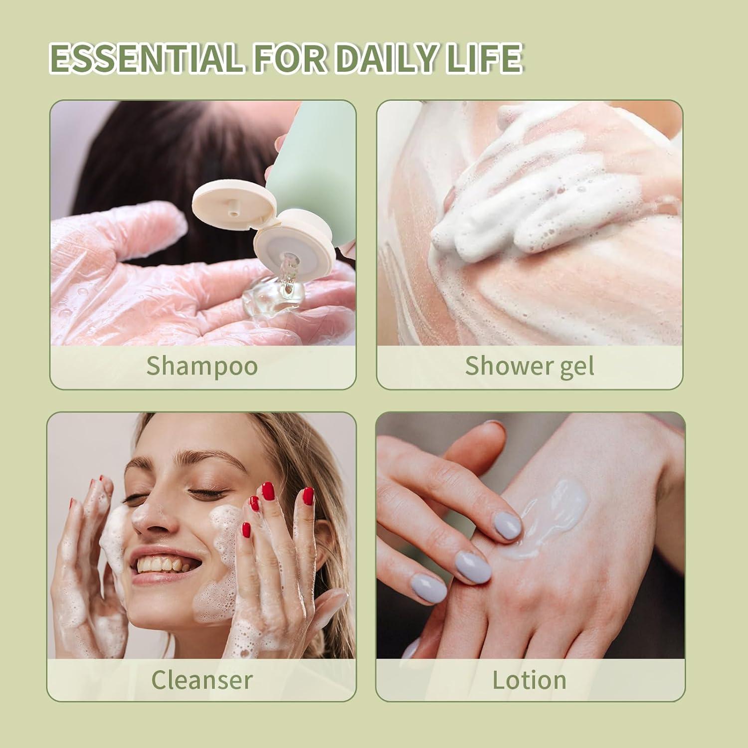 Botellas de viaje exprimibles Owlyee 200ml - 4 piezas