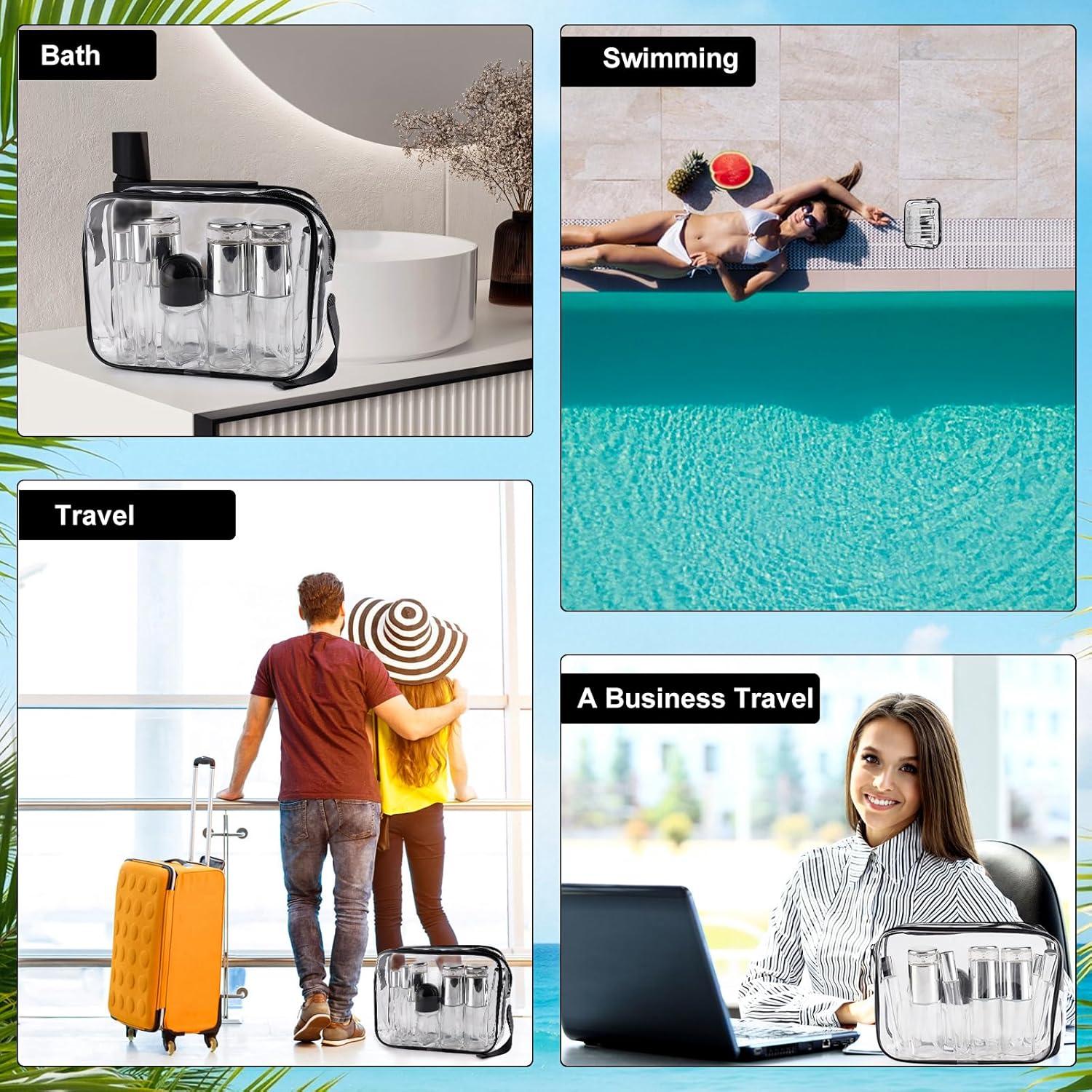 34 Piezas Botellas de Vidrio KOUWICH para Viaje Aprobadas TSA